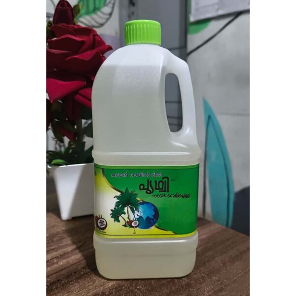 1 litre cane of Jawan Prithvi pure mill-made coconut oil for cooking and hair care